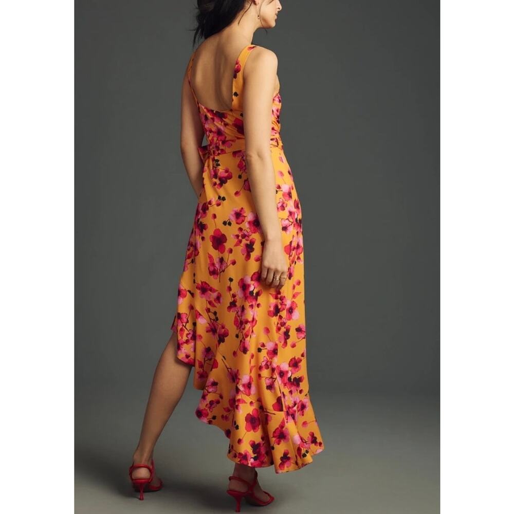 NWT Hutch Tansy Asymmetrical Floral V Neck Wrap Dress Size S - Picture 2 of 14